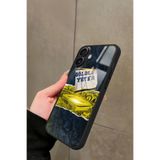 Snacase iPhone 16 Uyumlu Gölgesi Yeter Yazılı Glossy Premium Kılıf, Fenerbahçe, Çift Katmanlı
