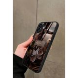Snacase iPhone 16 Uyumlu Kahverengi Poster Tasarımlı Glossy Premium Kılıf