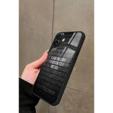 Snacase iPhone 16 Uyumlu Taraftar Sözü Yazılı Glossy Premium Kılıf, Beşiktaş, Çift Katmanlı