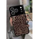 Snacase iPhone 17 Pro Max ile Uyumlu Kahverengi Leopar Tasarımlı Glossy Premium Kılıf