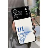 Snacase iPhone 17 Pro Max Uyumlu 111 Yazılı Glossy Premium Kılıf, Siyah-Beyaz