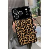 Snacase iPhone 17 Pro Max Uyumlu Kahverengi Leopar Tasarımlı Glossy Premium Kılıf