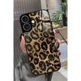 Snacase iPhone 17 Uyumlu Kahverengi Leopar Tasarımlı Glossy Premium Kılıf