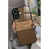 Snacase iPhone 17 Uyumlu Kahverengi Poster Tasarımlı Glossy Premium Kılıf