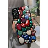 Snacase iPhone 17 Uyumlu Renkli Taş Tasarımlı Glossy Premium Kılıf