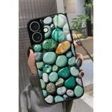 Snacase iPhone 17 Uyumlu Yeşil Taş Tasarımlı Glossy Premium Kılıf