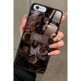 Snacase iPhone 6 Plus ile Uyumlu Kahverengi Poster Tasarımlı Glossy Premium Kılıf