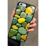 Snacase iPhone 6 Plus Uyumlu Yeşil&Sarı Taş Tasarımlı Glossy Premium Kılıf
