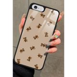 Snacase iPhone 6s Plus ile Uyumlu Ayıcık Tasarımlı Glossy Premium Kılıf, Kahverengi