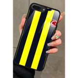 Snacase iPhone 7 Plus ile Uyumlu Futbol Takımı Tasarımlı Glossy Premium Kılıf, Fenerbahçe, Sarı-Siyah