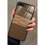 Snacase iPhone 7 Plus ile Uyumlu Kahverengi Poster Tasarımlı Glossy Premium Kılıf