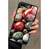 Snacase iPhone 7 Plus ile Uyumlu Renkli Taş Tasarımlı Glossy Premium Kılıf