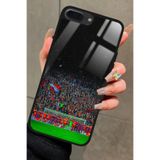 Snacase iPhone 7 Plus ile Uyumlu Taraftar Tasarımlı Glossy Premium Kılıf, Galatasaray, Çift Katmanlı