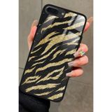 Snacase iPhone 7 Plus ile Uyumlu Zebra Tasarımlı Glossy Premium Kılıf, Kahverengi
