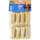 Snacky Beyaz Köpek Çiğneme Kemiği 7,5cm *8'li *180G *10 Paket