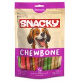 Snacky Chew Bone Sığır Derili Burgu Çubuk 15x13 cm Köpek Ödül Maması