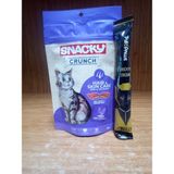 Snacky Crunch Hairball Control (Tüy Yumağı) Tavuk Etli Kedi Ödülü 60 Gr+10 Adet 15 Gram Tavuklu Kedi Ödül Krema - 2 ADET
