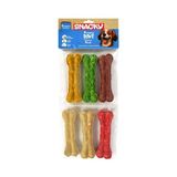 Snacky Munchy Renkli Press Köpek Çiğneme Kemiği 6 Adet 255 gr - PIDP-016