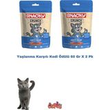 Snacky Yaşlanma Karşıtı 2x60 gr Kedi Ödül Maması