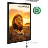 Snapper Magneco Ledbox Tek Taraflı Işıklı Çerçeve A3 - Siyah - 30x40cm - led ışıklı çerçeve
