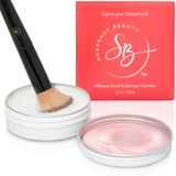 SNAPSHOT BEAUTY Profesyonel Makyaj Fırçası Temizleyici Seti - BÜYÜK 3.5 oz boyutunda - Vegan ve Zulüm İçermeyen Makyaj Fırçası Temizleyici Pembe Silikon Makyaj Fırçası Temizleyici Mat içerir -