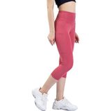 Snc Kadın Yüksek Bel Kapri Yoga Tayt, Polyester Spandeks, Toparlayıcı Özellikli, Cepli, Siyah, - Çok Renkli