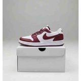 Sneaker Store Yeni Sezon Kaymaz Vakum Tabanlı Erkek Sneaker Spor Ayakkabı - Bordo - Beyaz - Bordo