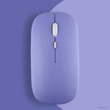 Sneezy Apple Macbook Şarj Edilebilir Sessiz Mouse Bluetooth + 2.4Hz Wifi Kablosuz Mouse Fare - Lavanta