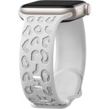 Sneezy Apple Watch İle Uyumlu 44 45 46mm Leopar Desenli Yumuşak Silikon Kordon Seri 2 3 4 5 6 Se 7 8 9 10 Şeffaf