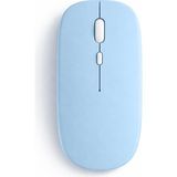 Sneezy Dual Mode Kablosuz Mouse Bluetooth USB Dongle Çoklu Cihaz Destekli Şarjlı ve Sessiz Kullanım Mavi - Renkli
