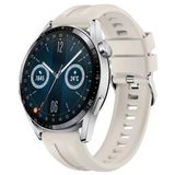 Sneezy Huawei Watch Gt3 46Mm Gt2 46Mm İle Uyumlu Spor Silikon Metal Tokalı Soft Saat Kordonu Starlight