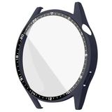 Sneezy Huawei Watch Gt3 46mm İle Uyumlu PC Sert Kasa Ve Ekran Koruyucu Lacivert