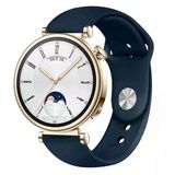 Sneezy Huawei Watch Gt4 41Mm İle Uyumlu 18Mm Purelux Soft Silikon Kordon Lacivert