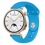 Sneezy Huawei Watch Gt4 41Mm İle Uyumlu 18Mm Purelux Soft Silikon Kordon Mavi