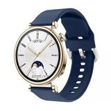 Sneezy Huawei Watch Gt4 41Mm İle Uyumlu 18Mm Purelux Soft Tokalı Silikon Kordon Lacivert