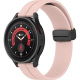 Sneezy Huawei Watch Gt4 46Mm İle Uyumlu 22Mm Coastal Magnet Tokalı Silikon Kordon Pudra