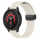 Sneezy Huawei Watch Gt4 46Mm İle Uyumlu 22Mm Coastal Magnet Tokalı Silikon Kordon Starlight