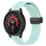 Sneezy Huawei Watch Gt4 46Mm İle Uyumlu 22Mm Coastal Magnet Tokalı Silikon Kordon Su Yeşili