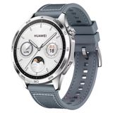 Sneezy Huawei Watch Gt4 46mm İle Uyumlu 22mm Dikiş Desenli Dokuma Silikon Kordon Gri