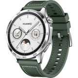 Sneezy Huawei Watch Gt4 46mm İle Uyumlu 22mm Dikiş Desenli Dokuma Silikon Kordon Haki