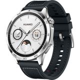 Sneezy Huawei Watch Gt4 46mm İle Uyumlu 22mm Dikiş Desenli Dokuma Silikon Kordon Siyah