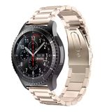 Sneezy Huawei Watch Gt4 46Mm İle Uyumlu 22Mm Ironweft Döküm Çelik Metal Kordon Starlight