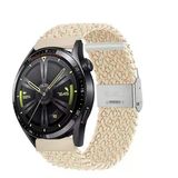 Sneezy Huawei Watch Gt4 46Mm İle Uyumlu 22Mm Metal Klips Solo Fiberlink Örgü Kordon Strlight Gökkuşağı