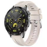 Sneezy Huawei Watch Gt4 46Mm İle Uyumlu Spor Silikon Metal Tokalı Soft Saat Kordonu Starlight