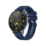 Sneezy Huawei Watch Gt4 46mm İle Uyumlu Spor Silikon Metal Tokalı Soft Saat Kordonu