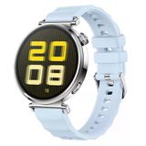 Sneezy Huawei Watch Gt5 41Mm İle Uyumlu Softflex Metal Tokalı Spor Silikon Akıllı Saat Kordonu Mavi