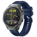 Sneezy Huawei Watch Gt5 Pro 46Mm İle Uyumlu Spor Silikon Metal Tokalı Soft Saat Kordonu Lacivert