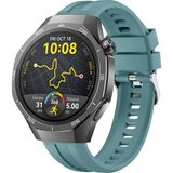 Sneezy Huawei Watch Gt5 Pro 46Mm İle Uyumlu Spor Silikon Metal Tokalı Soft Saat Kordonu Mavi
