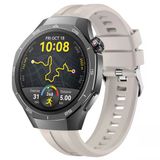 Sneezy Huawei Watch Gt5 Pro 46Mm İle Uyumlu Spor Silikon Metal Tokalı Soft Saat Kordonu Starlight