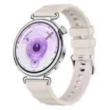 Sneezy Huawei Watch Gt6 41Mm İle Uyumlu Softflex Metal Tokalı Spor Silikon Akıllı Saat Kordonu Starlight